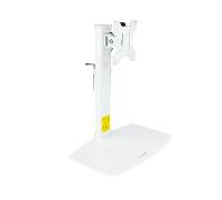 Tooq DB1127TN-W - Soporte de Mesa con Regulación de Altura para Pantallas de 17” a 27”, Color Blanco