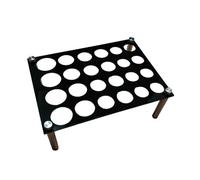 Soporte metálico para Formas de, Estable con Cuatro Patas, Soporte de Metal con 24 Agujeros para el Molde de Silicona de Piezas de, para Estudio de Curso de Manualidades en casa