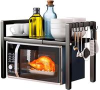 Soporte Microondas Encimera Multifuncional Como Organizador Cocina O Estante Cocina Para Almacenaje Cocina. Estanteria Microondas Extensible Y Compacto Con Organizador Adicional Par