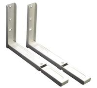 Soporte microondas - soporte blanco de 360 x 500 mm, fabricado en metal resistente, ideal para organizar y colocar microondas en cocinas.