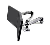 Soporte monitor Ergotron LX 45-245-026 doble brazo ajustable 2x27" 18,1kg plata