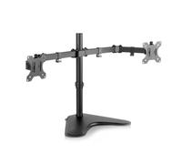 Soporte monitor escritorio V7 doble independiente hasta 32" 8kg ajuste altura negro