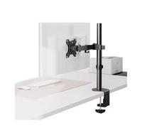 Soporte Monitor Soporte for monitor individual for pantallas de 13 a 32" de hasta 17,6 libras, brazo ajustable for montaje en monitor de movimiento completo con abrazadera en C y base con ojal, VESA m