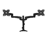 Startech Soporte Articulado Mastil De 2 Monitores One Size Black