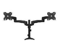 Startech Soporte Articulado Mastil De 2 Monitores One Size Black