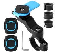 Soporte Moto para QuadLock, Soporte Universal Bicicleta se Puede Instalar Fácilmente en Manillares de 25,4 mm, Prueba de Golpes, Desmontable, Compatible con Varios Modelos de Teléfonos