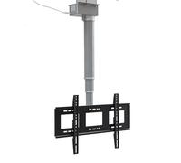 Soporte motorizado para TV ajustable en techo y pared, control remoto, adecuado para televisores de perfil bajo, eleva tu experiencia de visualización con un ajuste de altura versátil