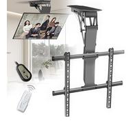 Soporte motorizado para TV de techo con control remoto y interruptor - Soporte ajustable abatible de 0 a 85° para una experiencia de visualización perfecta