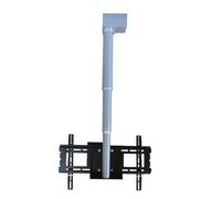 Soporte motorizado para TV de techo, rotación de 360 grados y diseño retráctil con control remoto, perfecto para cine en casa y espacios comerciales