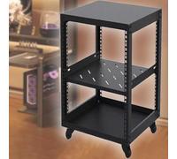 Soporte MovabRack de Alta Resistencia: Soporte Ajustable para Altavoces HiFi con Ruedas, Apto para amplificadores, 85,1 cm de Altura, Centro de Entretenimiento.
