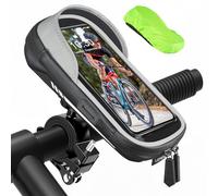 Soporte Móvil Bicicleta Impermeable Reflectante, Bolsa de Manillar Bicicleta con Cubierta de lluvia 360 Rotación Soporte Teléfono Moto Bici MTB Patinete Cilismo para Smartphone bajo 7 pulgadas