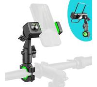Soporte movil Bicicleta Moto con Rotación de 360°, Anti Vibración Soporte Teléfono para Manillar Bici Mtb , Porta Movil Patinete para Smartphones de 4-7.2" Smartphones, para Manillares de 16-32mm