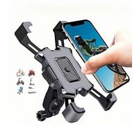Soporte Movil Bicicleta Soporte Móvil Moto Universal Teléfono Soporte Movil Scooter Moto Mtb Bici Manillar Patinete Manillares Portamoviles 360°rotación Para iPhone Samsung Galaxy Huawei Xiaomi Oppo