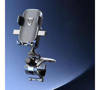 Soporte Movil Coche, para Ford Eco Sport 2018-2024 Doble Soporte Metálico para Parabrisas/Salpicadero/Ventilación Aire, Soporte Teléfono Coche Universal Smartphone,Black