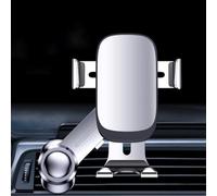 Soporte Móvil Coche para Mitsubishi Carisma Chariot Delica Diamante Dion, 360° Rotació Soporte Teléfono Coche Suporte Telemovel Carro para Ventilación,Silver