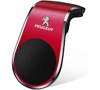 Soporte Móvil Coche para Peugeot 206 207 208 301 307 308 406 407 408 508 2008 3008 RCZ 607 4008 Rifter 107 306,360° Rotación,Suporte Telemovel Carro,Porta Movil Coche,Car Phone Holder,Red