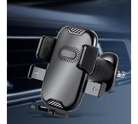 Soporte Móvil Coche para Renault Zoe 1 (Phase II) 2019-2024, 360° Rotación Soporte Móvil Coche del Aire Ventilación Soporte Teléfono Coche del Aire Ventilación,Black
