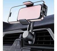 Soporte Móvil Coche Porta Telephone: [360°Rotación & Liberación de un Botón] Suporte Sujeta Teléfono Coche Aire Ventilación, Cunas de teléfonos móviles Coches para iPhone/Samsung/Huawei/Xiaomi-Rosa