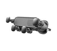 Soporte Móvil Coche Soporte Teléfono Coche Gravity Para Montaje En Salida Aire Móvil 4,7-7 Pulgadas Soporte Universal Para Inteligente Con Clip GPS A Prueba Golpes Suporte Telemovel Carro(Black)