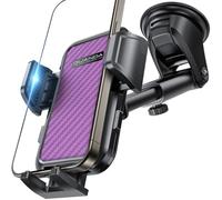 Soporte Movil Coche Ventosa ,Sujeta Moviles Coche Salpicadero Adhesivo Fuerte Para Parabrisas, Soporte Telefono Coche 360 °Giratorio, Porta Móvil Coche Para iPhone Samsung S24 S23 S22 Smartphones