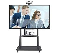Soporte móvil con Ruedas for TV de 65 Pulgadas, Ajustable, Ideal for el hogar, la Sala Estar o Juntas. Negro for Compatible televisores LCD y LED 40 a 75 Hermoso Paisaje
