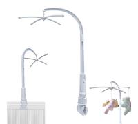 Soporte Movil Cuna Bebe, Carrusel Cuna Bebe, Movil Cuna, El Movil Bebe Cuna Se Puede Girar Libremente para Colgar Cajas de MúSica, Campanas de Viento, Campanas de Cama, Calmantes Y SomníFeras