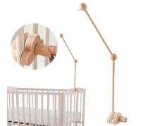 Soporte Móvil de Madera para Bebé, Soporte de Móvil de Madera para Cuna de Bebé, Soporte Móvil Para Bebé de Altura Ajustable, Soporte de Brazo Móvil para Cuna de Madera