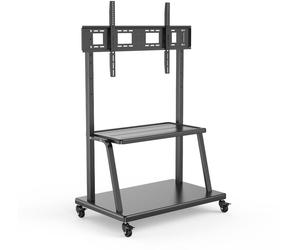 Soporte Móvil de Piso Ewent EW1541 Premium Heavy-Duty TV Stand 55" - 120" Negro