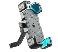 Soporte Movil Moto para Honda NT700V Deauville 2006-Present, Antirrobo 360 Grados Soporte Giratorio Ajustable para Teléfono de Motocicleta Estable,B Rearviewmirrorstyle-C Blue