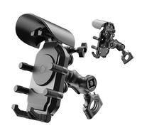 Soporte Móvil Moto para Multistrada V4 Rally 2023-2024, A Prueba de Agua y Antivibraciones 360° Giro Diseño Antirrobo para Smartphones 4.7-6.8 Pulgadas