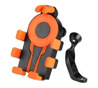 Soporte Móvil Moto para Peugeot Tweet 125 2010-2023, Soporte Manillar, Anti-Vibración, 360° Rotación, Soporte para Teléfono De Moto,Orange-B