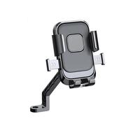 Soporte MóVil Moto para Yamaha Tricity 300 Tricity 125 Tricity 155 2018-2025, Soporte Movil Bicicleta 360° RotacióN, Soporte TeléFono Moto Anti VibracióN, LiberacióN con Un BotóN,B