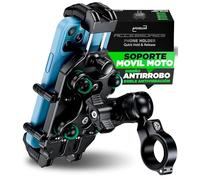 Soporte Movil Moto Ultra Resistente 【Antirrobo y Antivibración】 Soporte Movil Bicicleta 【Brazo Regulable 360°】 Suporte Telemóvel Moto 5,4 a 7,2" y Moviles Rugerizados Bike Phone Holder como Regalo