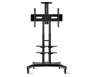 Soporte móvil negro para pantalla de 55 a 85 pulgadas