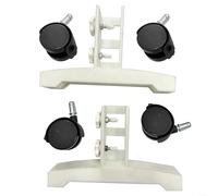 Soporte móvil para calentador infrarrojo con patas ajustables y características de rueda (blanco)