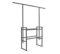 Soporte móvil para DJ con barra de iluminación de Gear4music | Cabina DJ Portátil de Instalación Rápida, Nivel Superior para Controladores y Mezcladores, Barra de Luces 30kg
