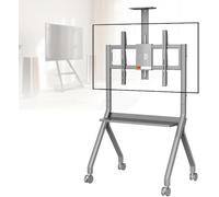 Soporte móvil para pizarra blanca interactiva de 42 a 75 pulgadas, carrito rodante con ruedas para Smart Board, soporte de TV de marco fijo