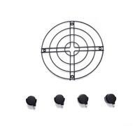 Soporte móvil para plantas con construcción de metal, adecuado para macetas pesadas y diseñado para su uso en jardín, patio, balcón y hogar (25 x 6 cm)