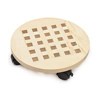 Soporte móvil para Plantas con Ruedas - Base Redonda para Carro de Flores para exhibición en Interiores/Exteriores, Bandeja versátil para Plantas para decoración de jardín, pla