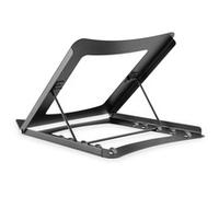 DIGITUS Soporte para ordenador portátil - Ajustable en 5 posiciones - Para portátiles de 10" a 15" - Acero resistente - Negro