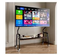 Soporte Móvil para TV con Ruedas, Carrito para TV con Ruedas Universales, para Pantallas Planas LCD, LED Y OLED, con Soporte Ajustable(Black/B,90X35X120 CM)