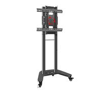 Soporte Móvil para TV con Ruedas, Soporte De Suelo Ajustable En Altura, con Rotación Horizontal Y Vertical De La Pantalla, para Televisores De 32 A 60 Pulgadas(Black)