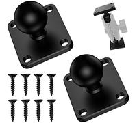 Soporte Movil Ram Mount Moto Base de Montaje Cuadrada de Aluminio Soporte de Cabeza Bola de 1 Pulgada 2 Pzs Soportes Ram con 8 Tornillos Soporte Móvil Bici para Moto Bicicletas Bicicleta Montaña