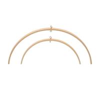 Soporte Móvil Semicircular de Bambú para Cuna, Fácil de Montar | Estructura Curvada Ligera, Superficie Lisa, para Nursery y Viaje, Apoyo Estable para Delicadas Manualidades