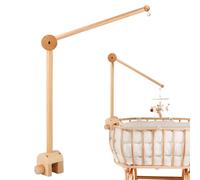 Soporte Móvil, Soporte de Móvil Ajustable para Habitación Infantil, Soporte para Móvil de Madera para Bebé, Soporte Móvil para Colgar Cunas Y Cambiadores, Soporte Movil Cuna Bebe