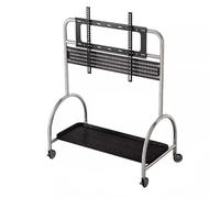 Soporte móvil universal para TV con carrito de freno para montaje en suelo y pared, solución que ahorra espacio para entretenimiento en el hogar