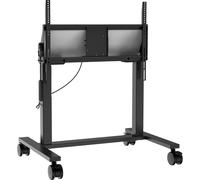 Soporte móvil y electrónico para pantallas de 55" a 86"