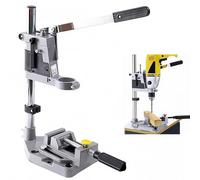 Soporte Multifunción para Taladro Columna Vertical, Guia Taladro - Diámetro de Sujeción de 43 mm con Mordazas Planas para Taladrado Preciso