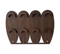 Soporte multifuncional de madera para exhibir collares, organizador de collares, textura de madera, elegante tablero de joyería para tiendas minoristas