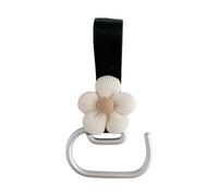 Soporte multifuncional para cochecito de bebé, ganchos para cochecito de bebé con flores, abrazadera colgante giratoria, accesorios de almacenamiento de carro, percha multifunción